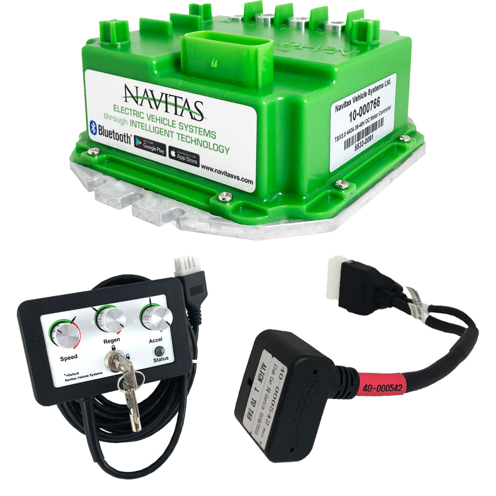 Navitas 440-Amp 48V Controller Kit for Club Car DS & Precedent – Bluetooth + OTF Programmer