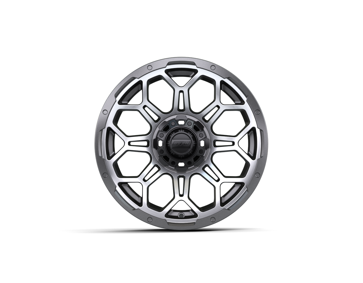 14" GTW Bravo Wheel (Matte Grey-Machined)
