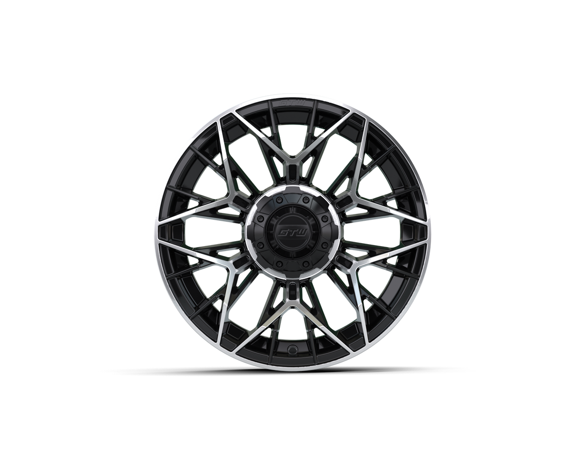 14" GTW Stellar Black with Machined Accents Wheel