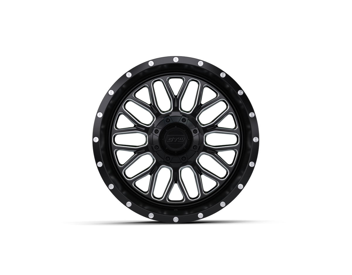 GTW Helix Black & Machined 14" Golf Cart Wheel (Single)