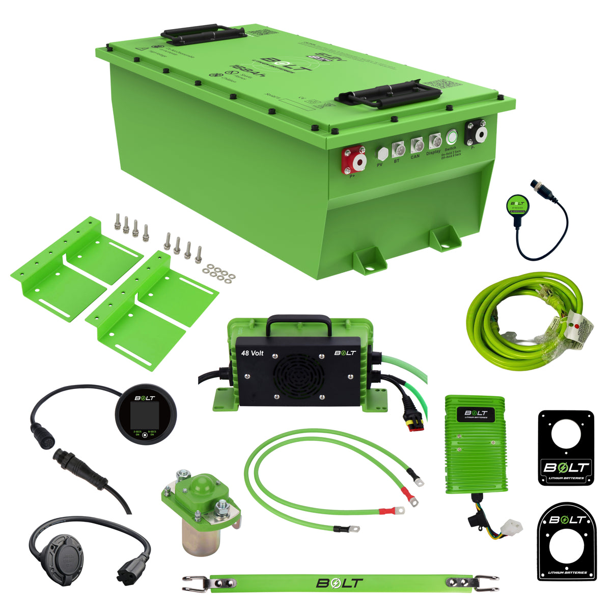 Bolt Energy 51.2V 168Ah Heated Lithium Battery Kit for Yamaha G29 & Drive2