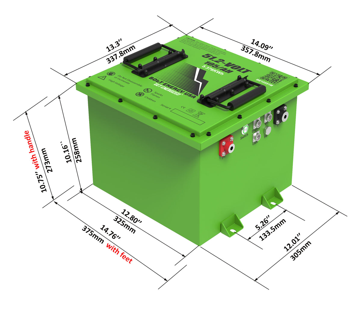 Bintelli Beyond Bolt Lithium 51v 105ah Bundle 12 Year Warranty