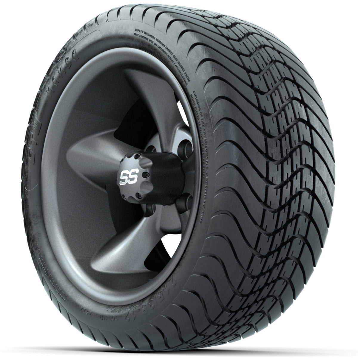 Set of (4) 12" GTW Godfather Wheels with 215/35-12 GTW Mamba Street Tires