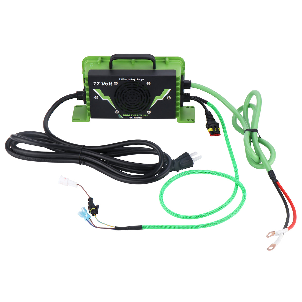 Bolt Energy USA 72V High-Output Smart Charger | 84V 14A | Waterproof IP66 | Golf Cart Battery Charger
