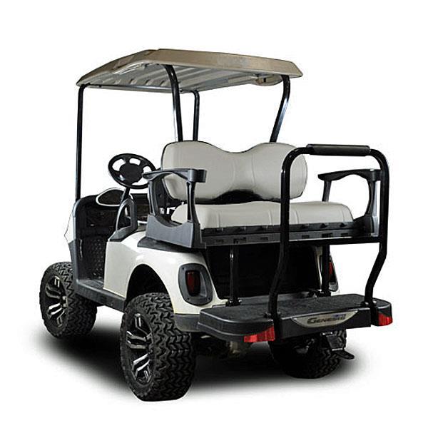 MadJax Genesis 250 Steel Rear Seat Kit with Grey Cushions - Yamaha Drive2 (2017-Up)