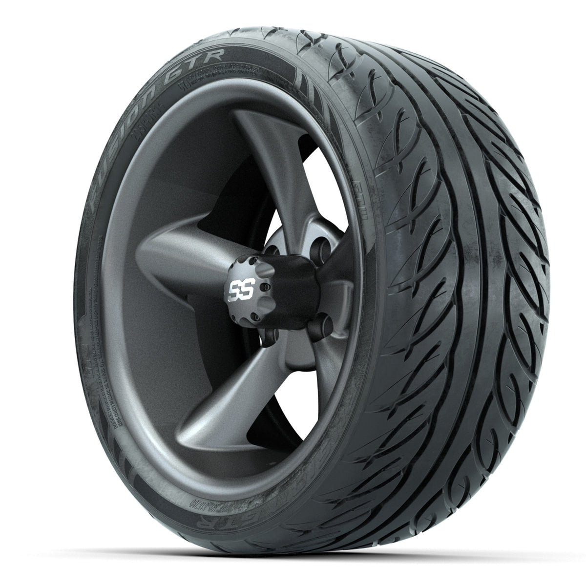 Set of (4) 14" GTW Godfather Wheels with 205/40-R14 Fusion GTR Street Tires