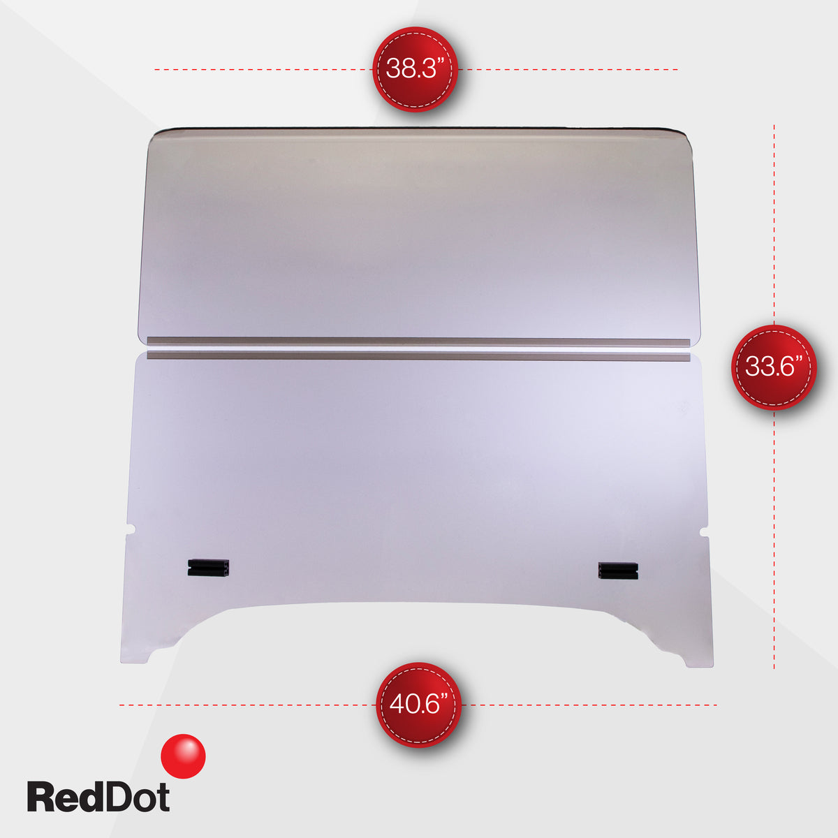 Clear E-Z-GO TXT Bolt Impact-Resistant Folding Windshield (Years 1994-2013)