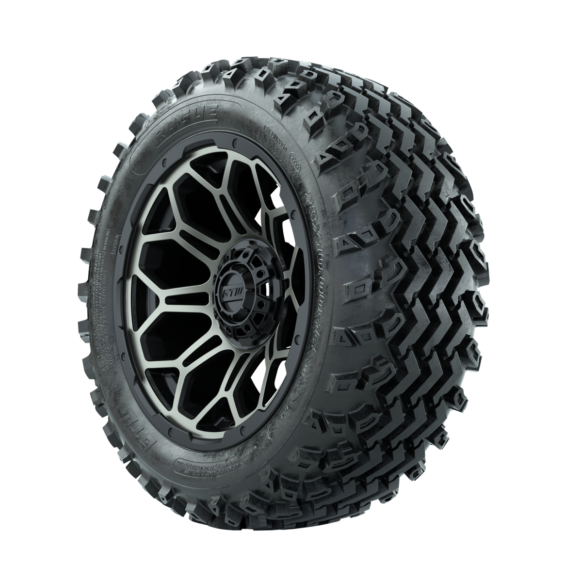 GTW Bravo Bronze/Black 14 in Wheels with 23x10.00-14 Rogue All Terrain Tires Full Set