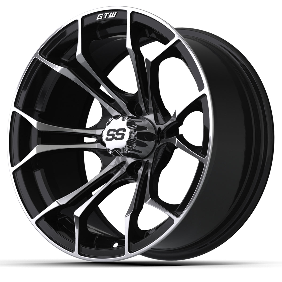 15" GTW Spyder Machined Black Wheel
