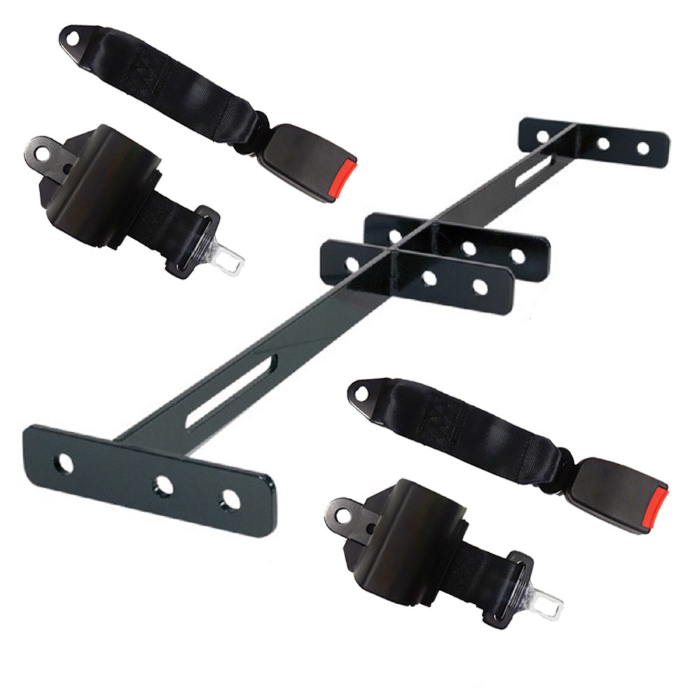 SEAT BELT KIT RETRACTABLE For 2 PASSENGERS