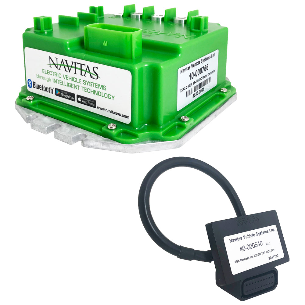 Navitas TSX 3.0 600-Amp Controller & Adaptor Harness for EZGO TXT DCS 36V