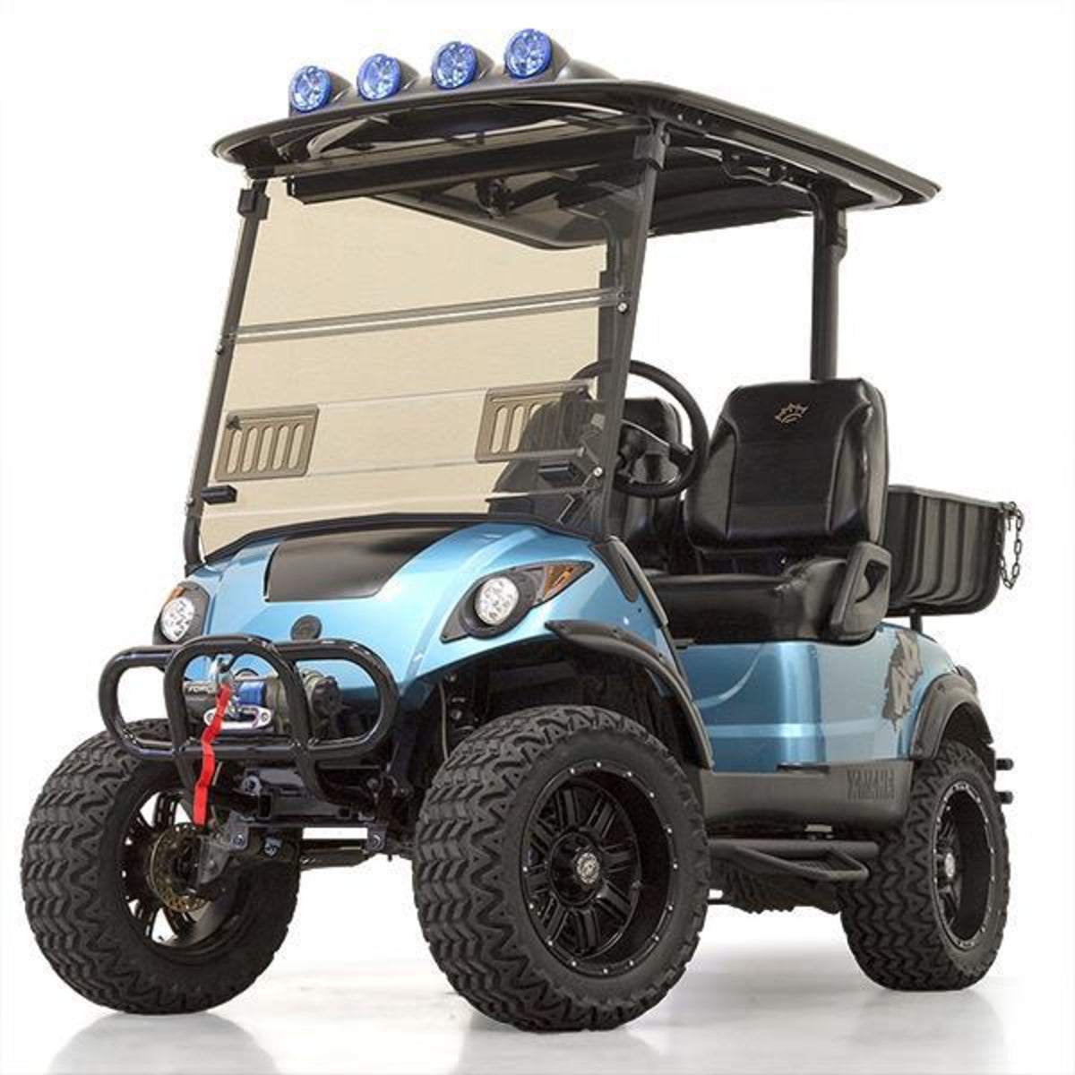 Yamaha Drive2 Tinted Fold-Down Windshield with Vents | 1/4" Acrylic | 2017–Up