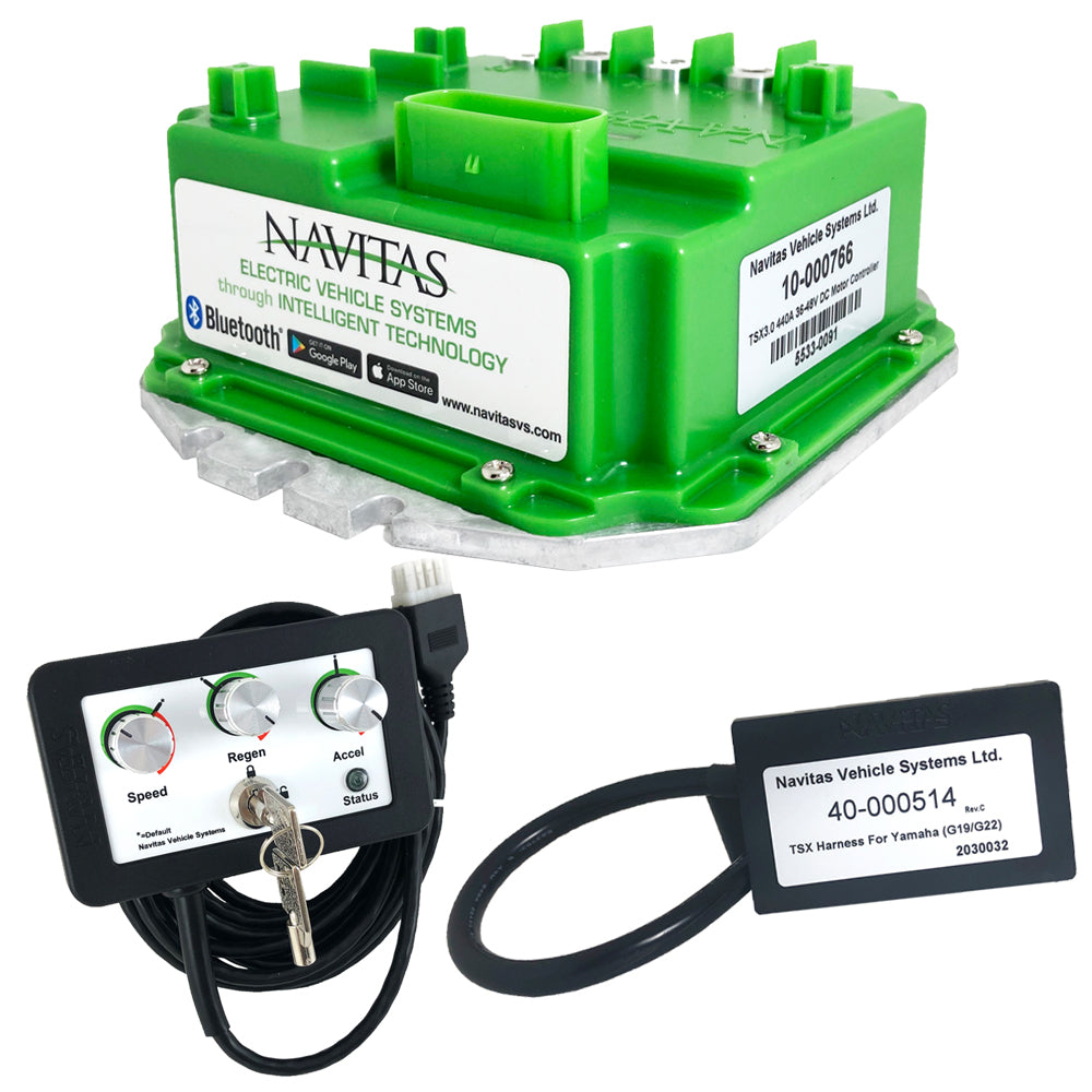 Navitas TSX 3.0 600-Amp Controller for Yamaha G19 / Early G22 48V – Bluetooth + OTF Programmer