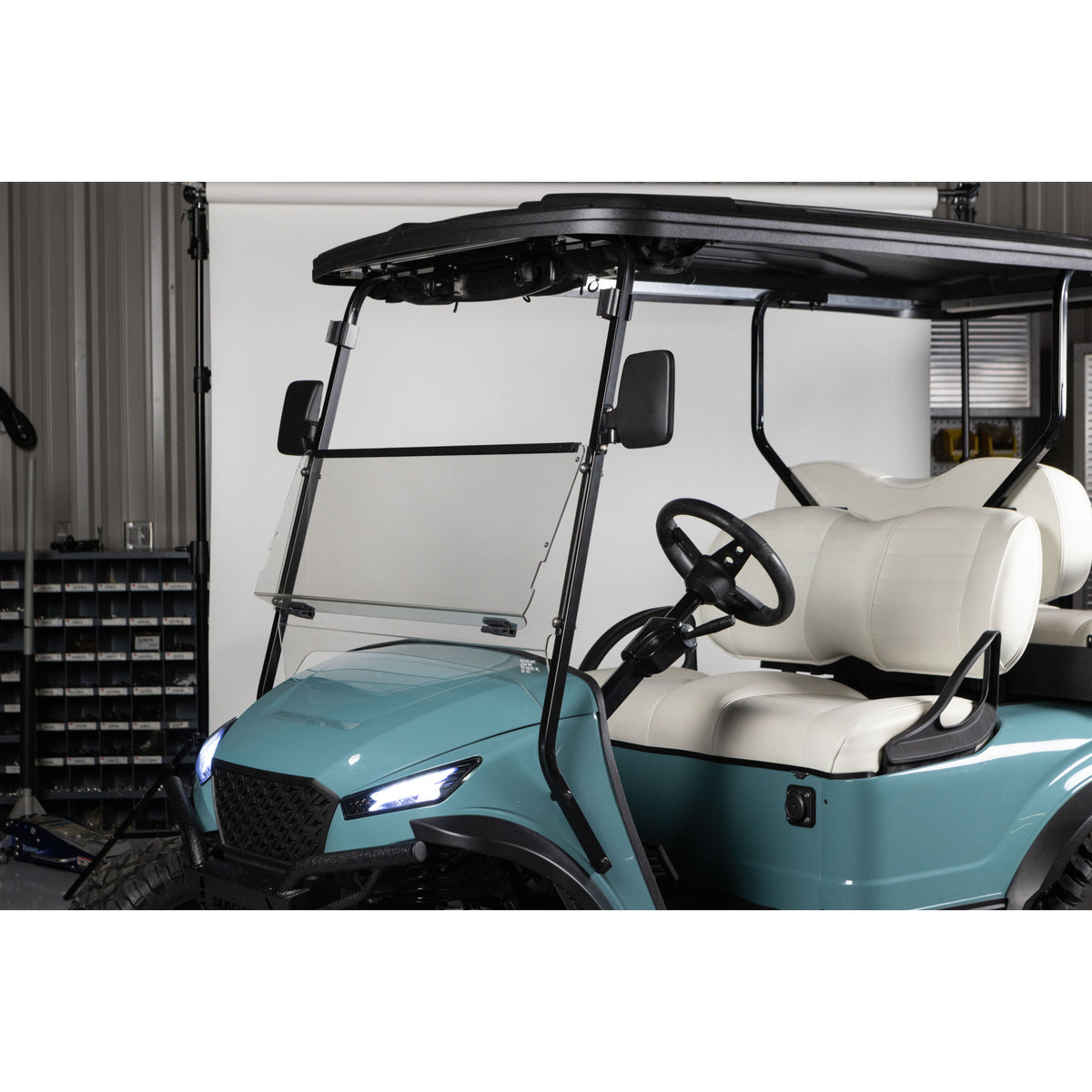 Clear DOT AS5 Folding Windshield for Street Legal Golf Carts | Choose Your Model