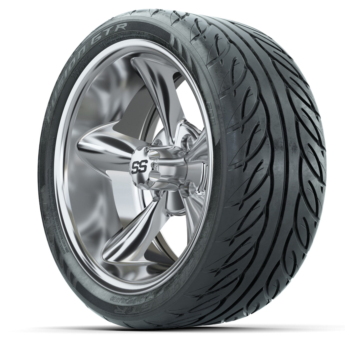 Set of (4) 14" GTW Godfather Wheels with 205/40-R14 Fusion GTR Street Tires
