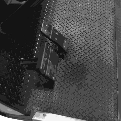 EZGO TXT Diamond Plate Floor Mat - Madjax Replacement | Heavy-Duty Aluminum