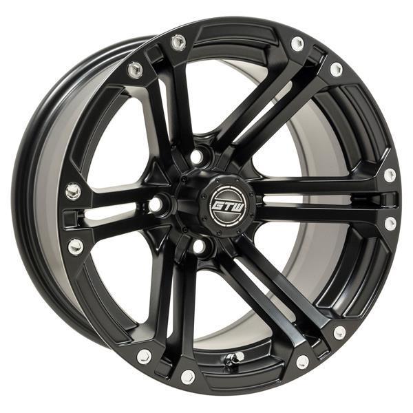 GTW Specter 14x7 Matte Black Golf Cart Wheel (Single)