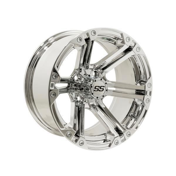 GTW Specter 14x7 Chrome Golf Cart Wheel (Single)
