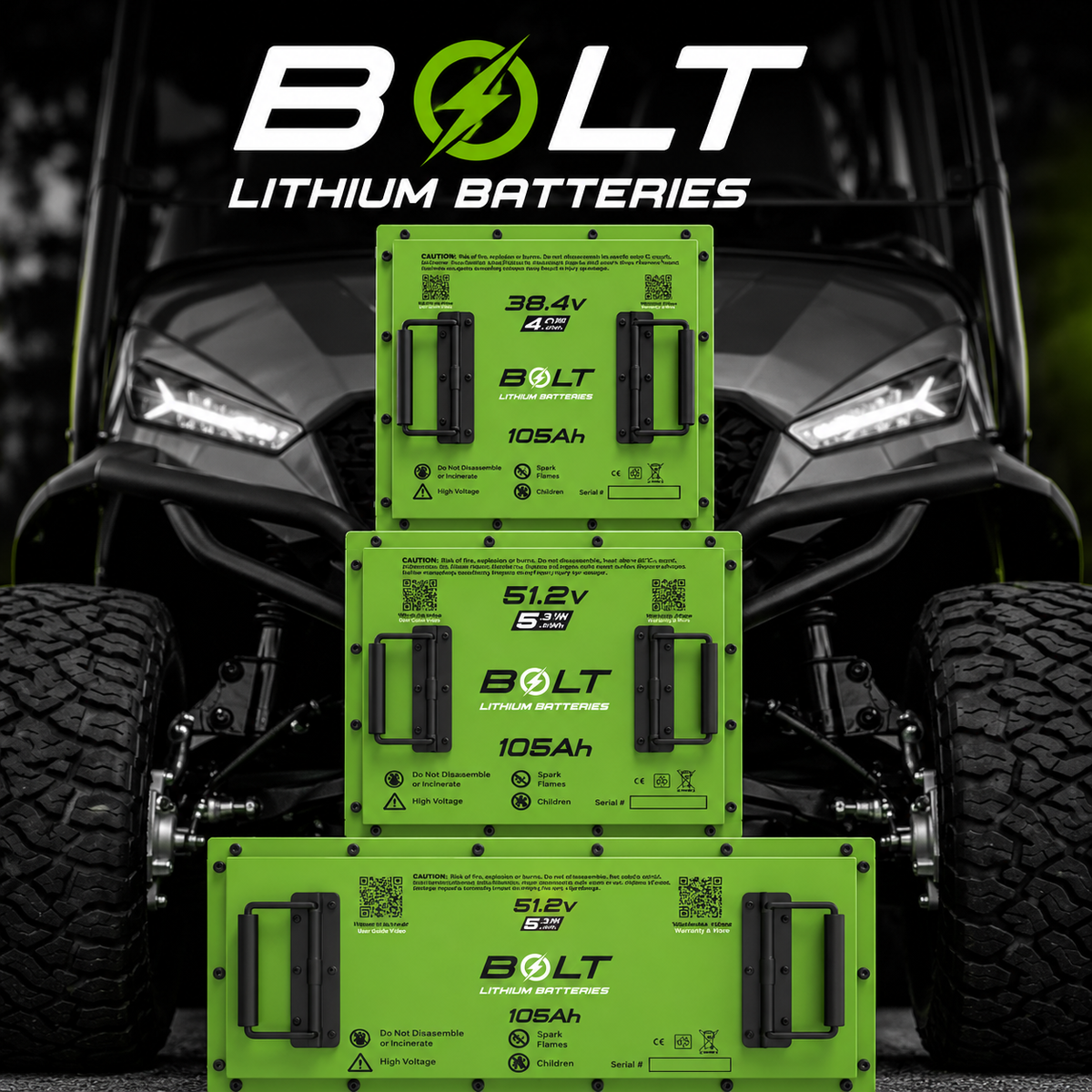 Bolt Energy Lithium Golf Cart Batteries 