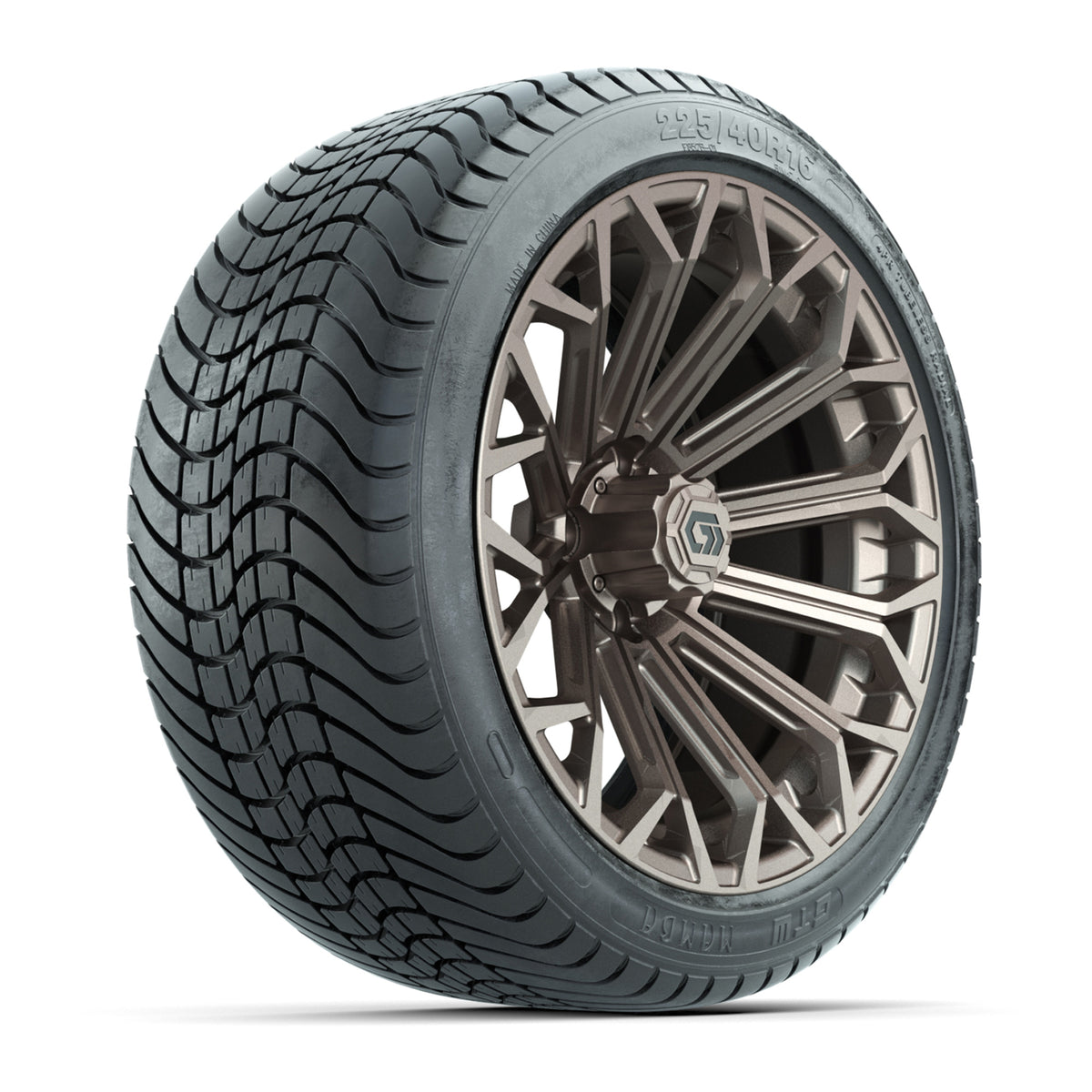 GTW® Phantom Matte Bronze 16" Wheels with 225/40-R16 Mamba Street Tires - Full Set