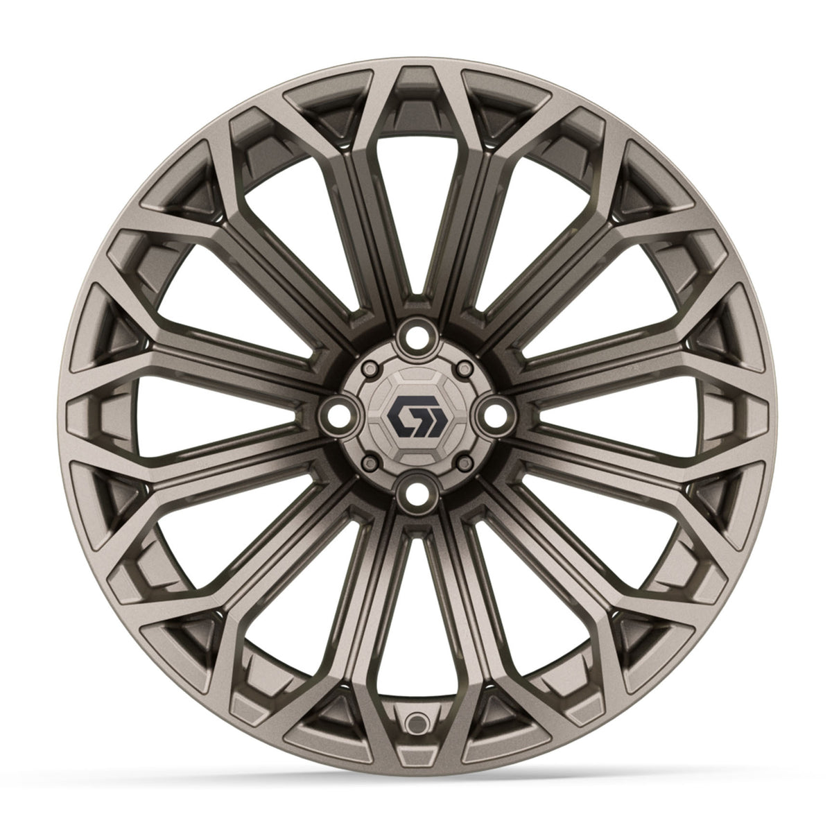 GTW® Phantom Matte Bronze 16" Golf Cart Wheel - Single