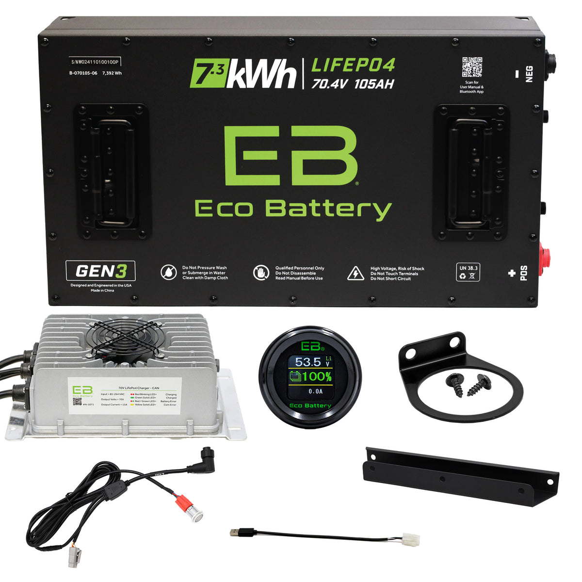 MOKE America Lithium Battery – Eco Battery 70V 105Ah LiFePO4 Gen3 | Lifetime Warranty