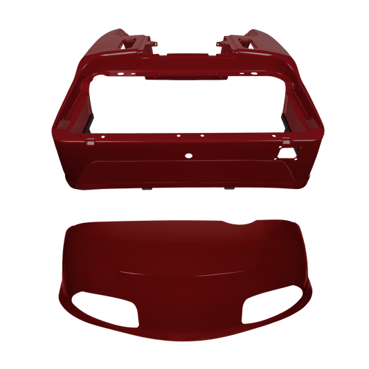 EZGO RXV Vintage Burgundy Metallic Front Cowl & Rear Body Kit (2008-2023)