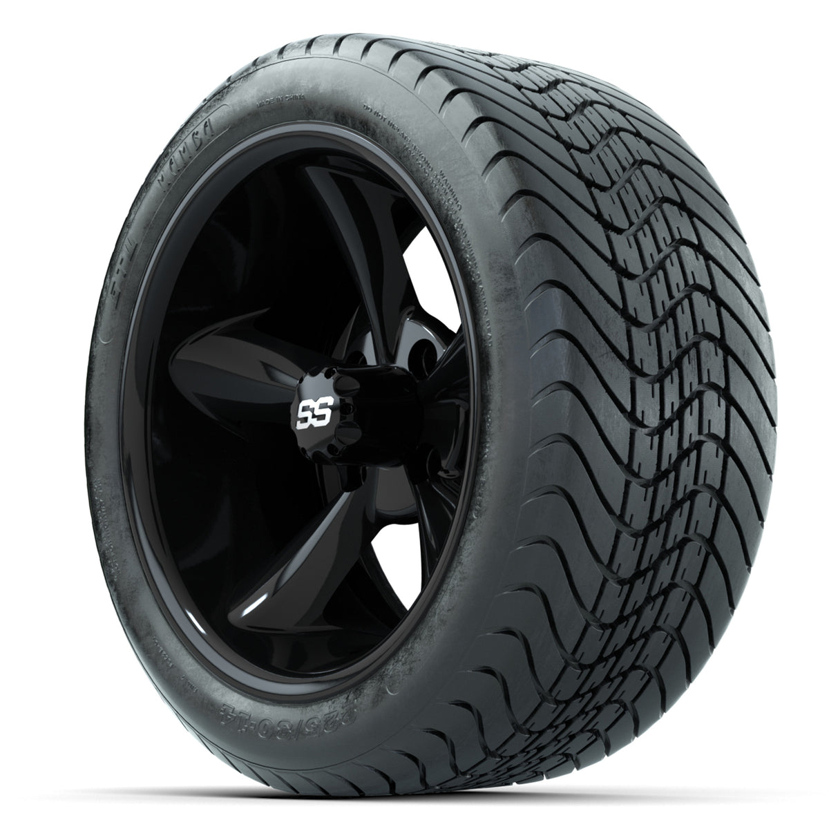 Set of (4) 14" GTW Godfather Wheels with 225/30-14 Mamba Street Tires