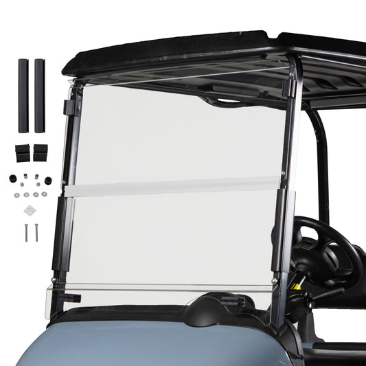 Clear E-Z-GO RXV Folding Windshield 1/4" Thick Acrylic (Years 2008-Up)