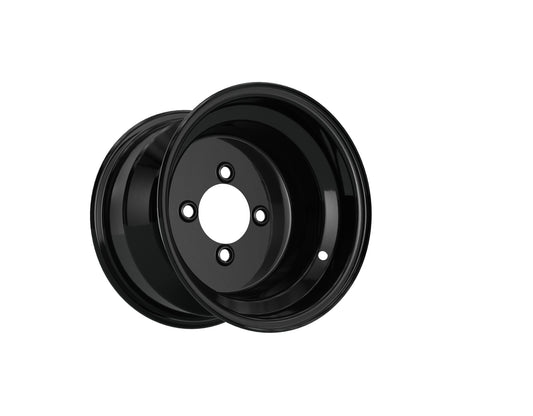 10" Black Steel Wheel (3:4 Offset)