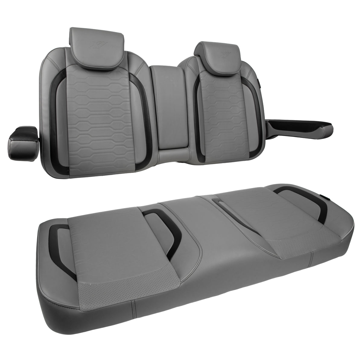MadJax Smoke Commander Front Seat Cushions | EZGO TXT & MadJax XSeries Golf Carts