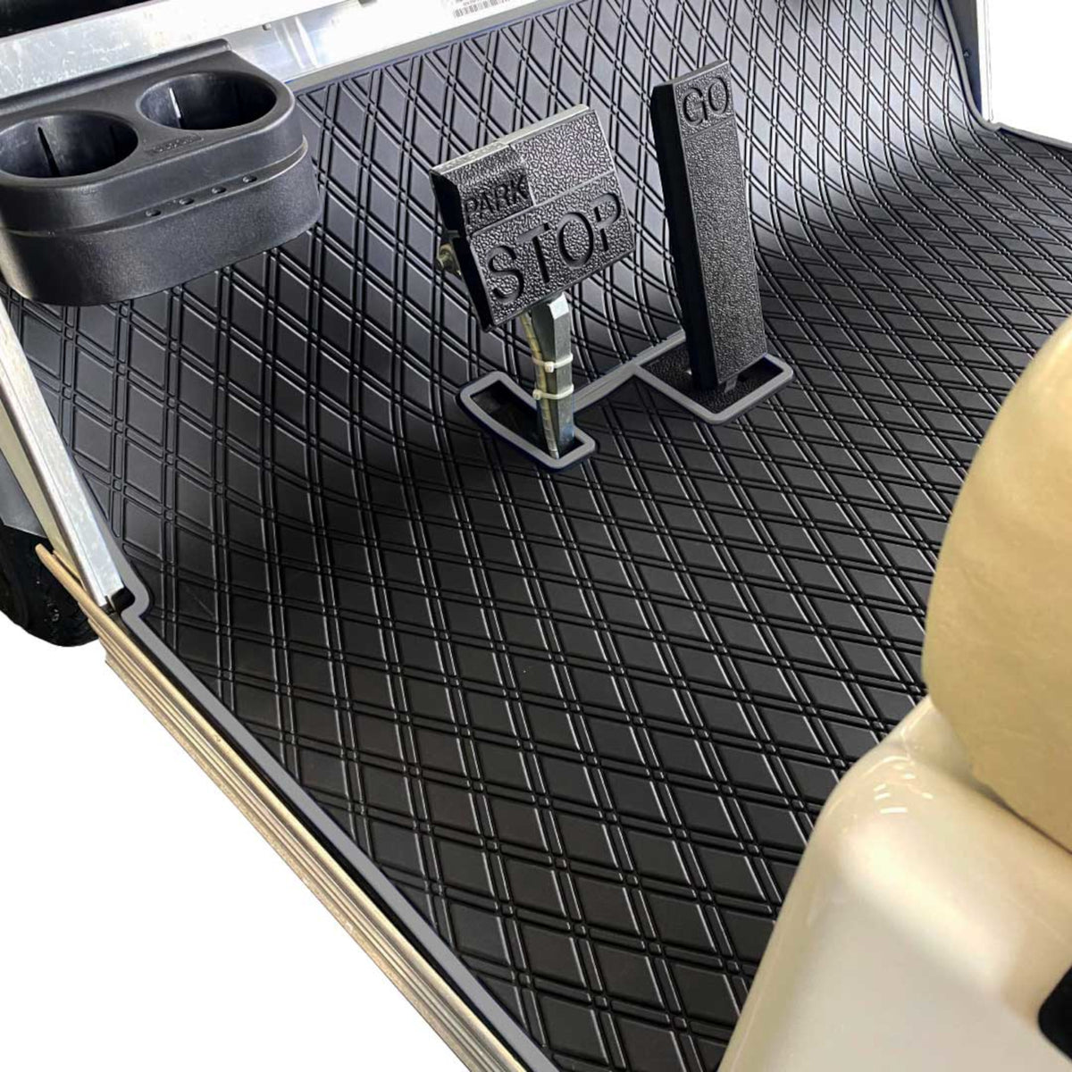 Club Car DS Floor Mat - Xtreme Full Coverage | Black/Grey 1982-2013 Villager