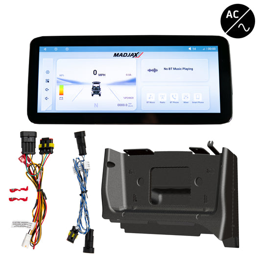 MadJax Kinect 12.3" Display Kit for Club Car Precedent, Tempo & Onward, Eco Battery A/C Motor