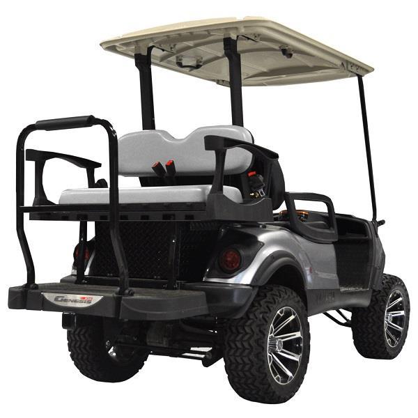 MadJax Genesis 250 Steel Rear Seat Kit with Grey Cushions - Yamaha G29/Drive (2007-2016)