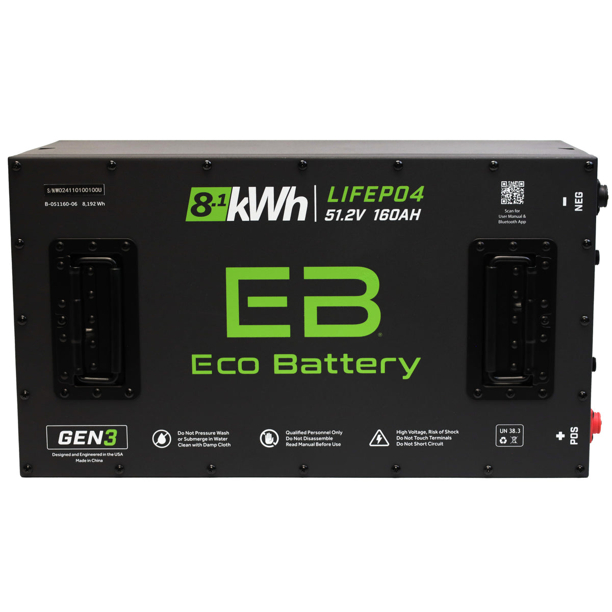 ICON EV Lithium Battery (2021-2023) – Eco Battery 51.2V 160Ah LiFePO4 Gen3 | Lifetime Warranty