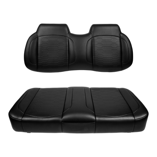 MadJax Black Aspen Front Seat Cushions | EZGO RXV, L4, S4 & Valor Golf Carts