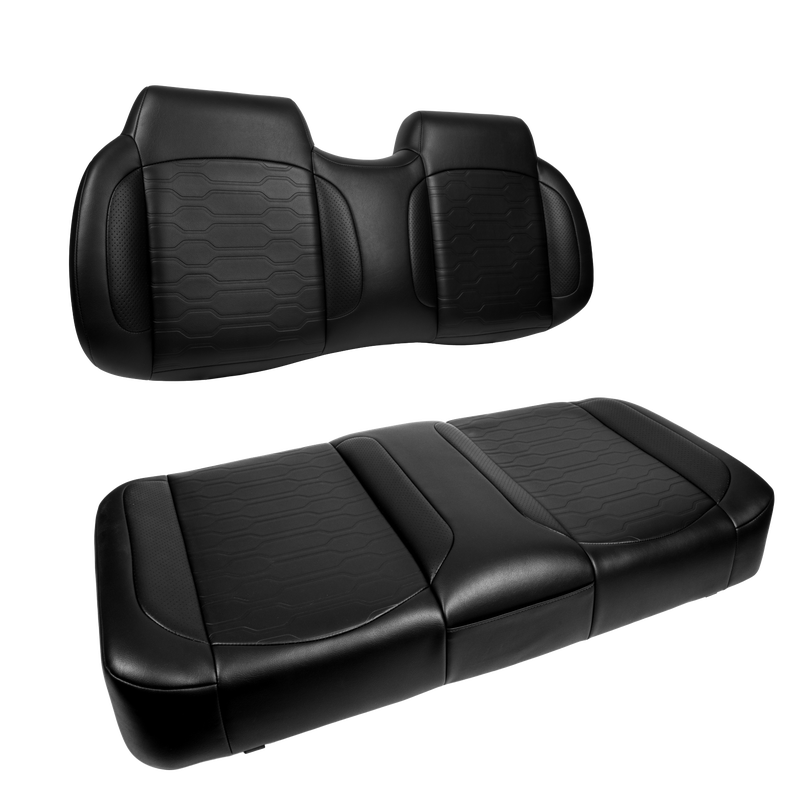 MadJax Black Aspen Front Seat Cushions | EZGO RXV, L4, S4 & Valor Golf Carts