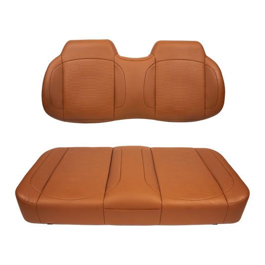 MadJax Caramel Aspen Front Seat Cushions | EZGO RXV, L4, S4 & Valor Golf Carts