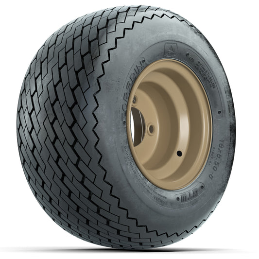 Set of (4) 8" Stone Steel Wheels with 18x8.5-8 GTW Tires