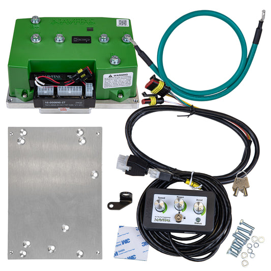 Navitas 600-Amp CAN-Enabled DC to AC Conversion Kit for EZGO TXT 48V (Non-Elite, Curtis 1206HB) – Bluetooth + OTF