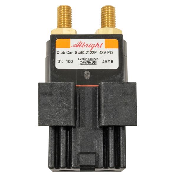 OEM Club Car Precedent 48V Slot Mount Solenoid With No Diode (Years 2015-Up)