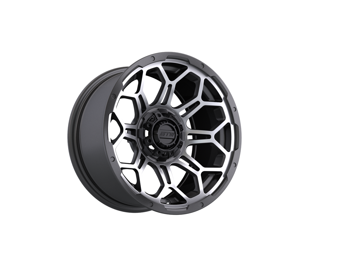 14" GTW Bravo Wheel (Matte Grey-Machined)