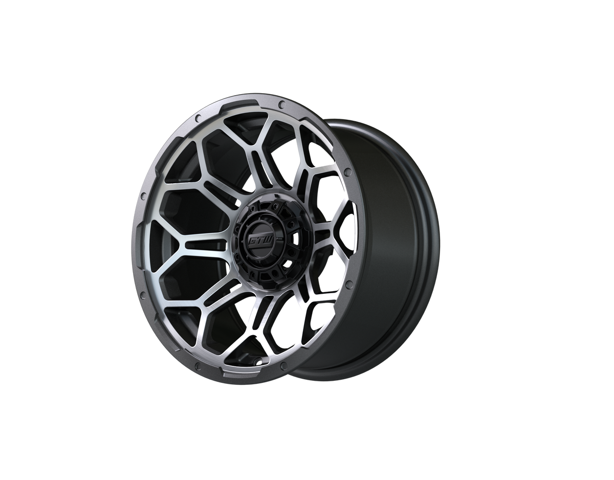 14" GTW Bravo Wheel (Matte Grey-Machined)