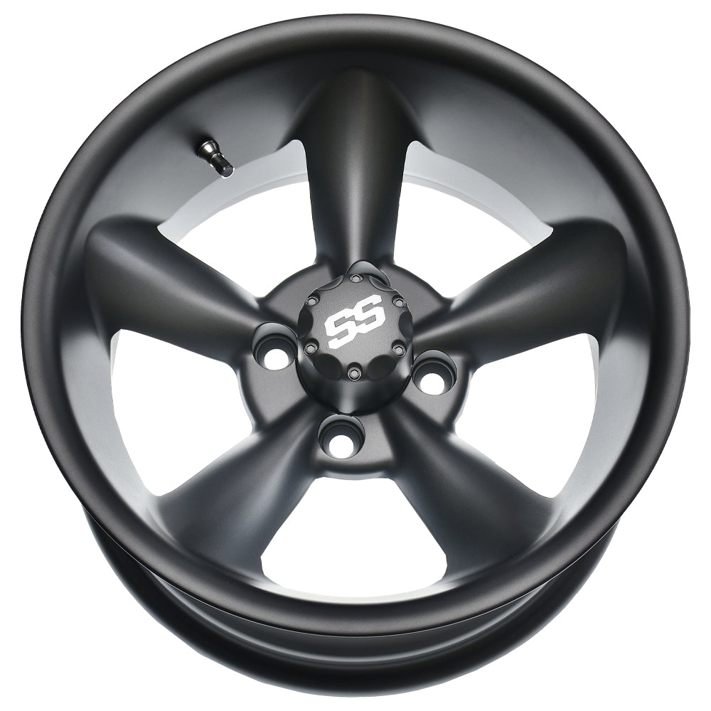 GTW Godfather Matte Gray 14" Golf Cart Wheel (14x7) – Universal Fit