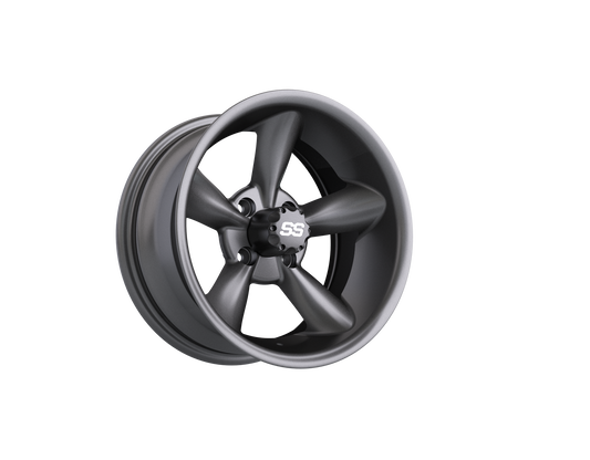 GTW Godfather Matte Gray 14" Golf Cart Wheel (14x7) – Universal Fit