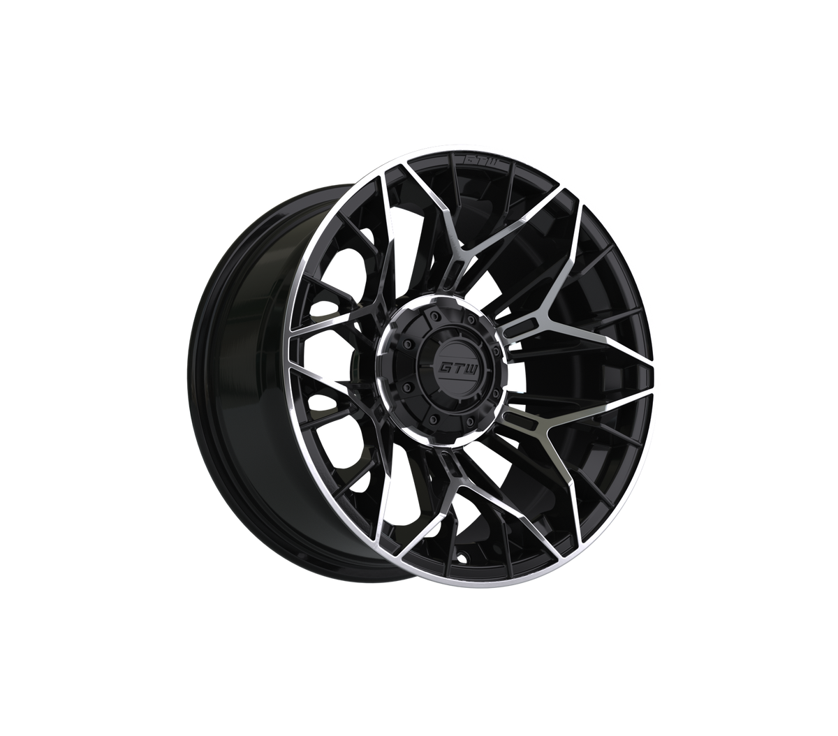 14" GTW Stellar Black with Machined Accents Wheel