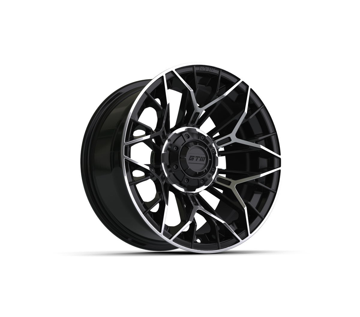 14" GTW Stellar Black with Machined Accents Wheel