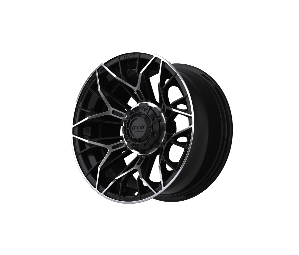 14" GTW Stellar Black with Machined Accents Wheel