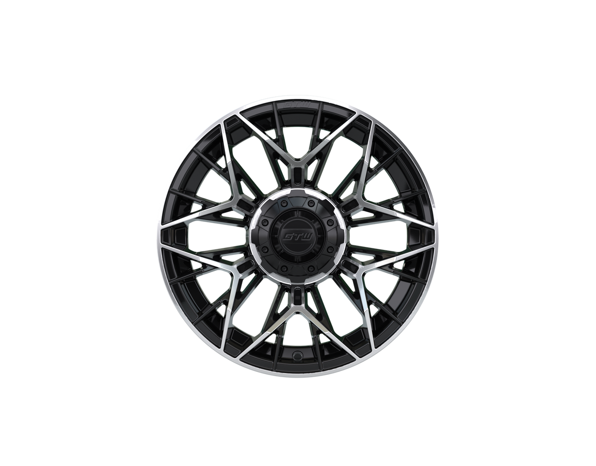 14" GTW Stellar Black with Machined Accents Wheel