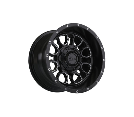 12" GTW Volt Black & Machined Wheel